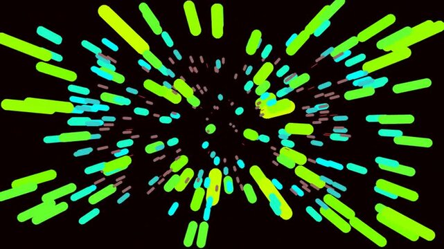 Abstract Glowing Light Particles Motion Background