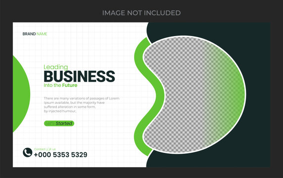 Business YouTube thumbnail and web banner template