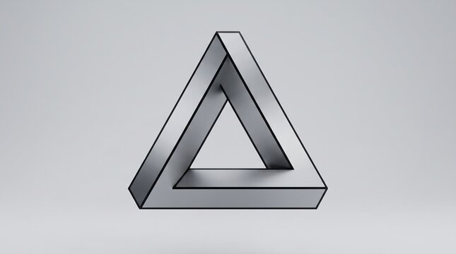 Impossible Triangle Optical Illusion | Mind-Bending Geometric Art