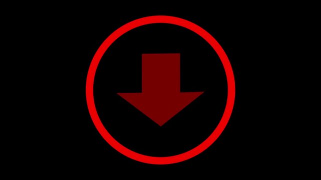 Arrow on black background