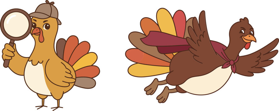 A festive thanksgiving celebration turkeys autumn leaves and the spirit of gratitude