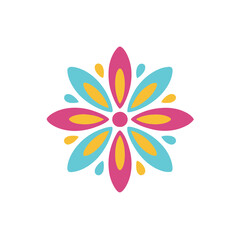 Colorful abstract floral graphic design © williem
