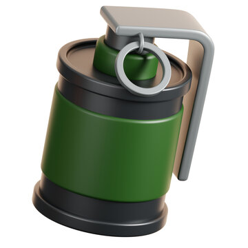 Flashbang 3D military illustration