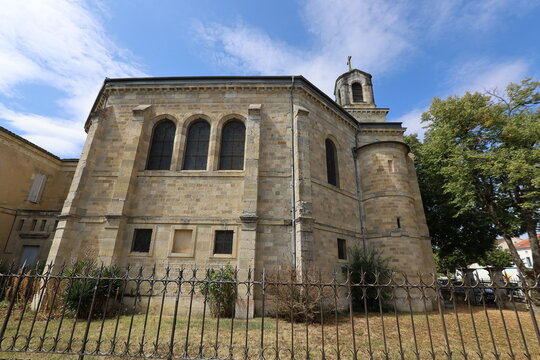 Temple protestant, &eacute;glise protestante, vue de l'ext&eacute;rieur, ville de N&eacute;rac, d&eacute;partement du Lot et Garonne, France