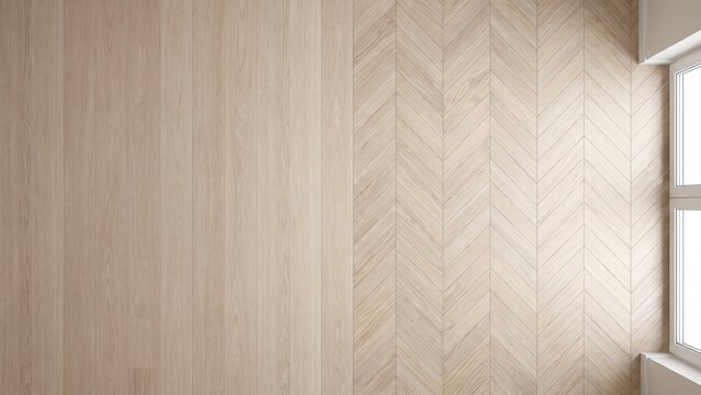 Modern light ash wood chevron parquet texture background for interior design