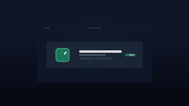Pixel art interface animation showing incoming call notification turning into a checkmark confirmation on dark screen