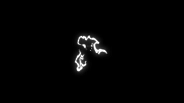Flash FX electric element motion graphics, energy flash cartoon elements, electric discharge animation, electrical effects with alpha channel, electric explosion and energy on black screen background.