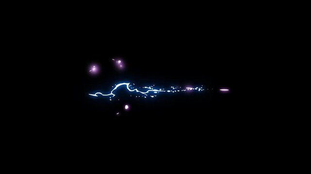Flash FX electric element, energy flash cartoon elements, electric discharge animation, electrical effects with alpha channel, electric explosion on black screen background.