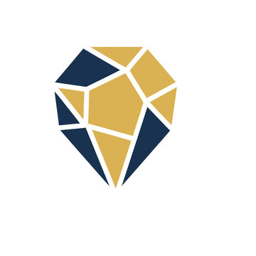Abstract Geometric Diamond Shape