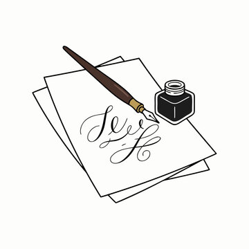 Classic Calligraphy Penmanship and Fine Art Lettering