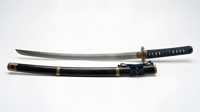 Traditional Japanese Samurai Katana Sword with Scabbard.