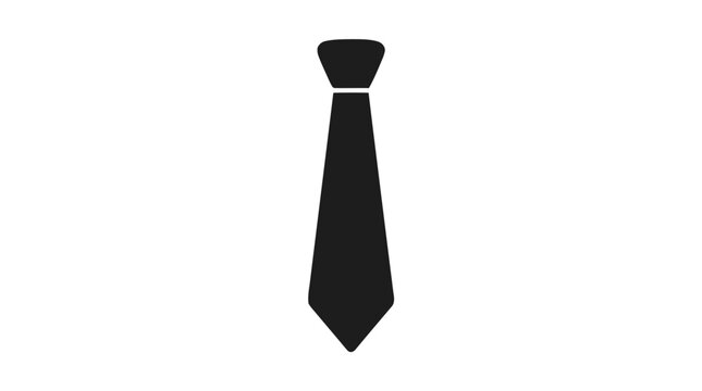 Vector illustration of necktie icon on a transparent background