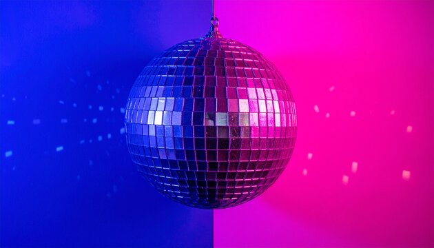 purple disco ball
