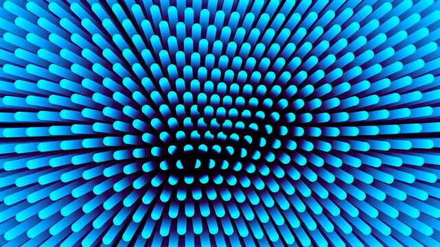 Abstract Macro View of Blue Silicone Bristles Texture Background.