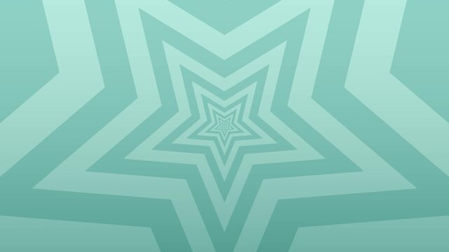 Abstract Teal Star Tunnel Motion Background Animation.
