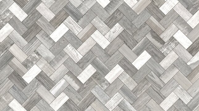 Herringbone wood parquet texture gray wooden floor background