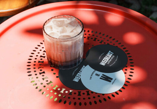 Drink Coaster Mockup