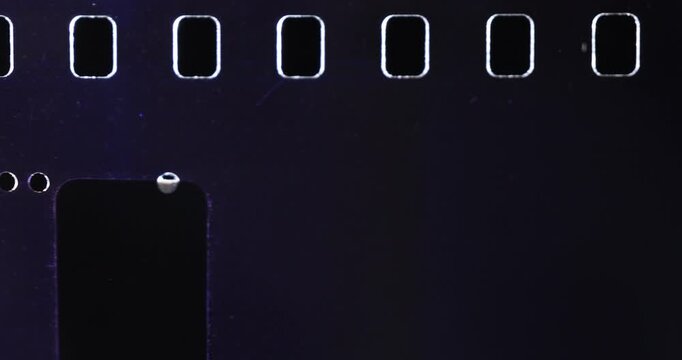 Super 8 Film Burn Overlay Transition Strip