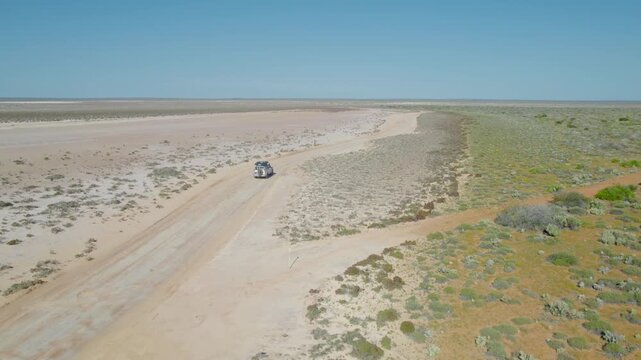Four-wheel Drive On The Gypsum Claypans In Francois Peron