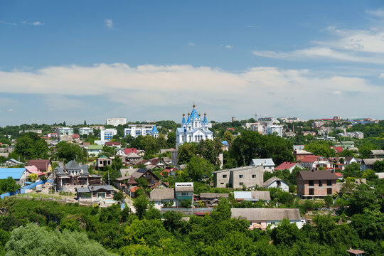 St George's Church and a panoramic view of the city.