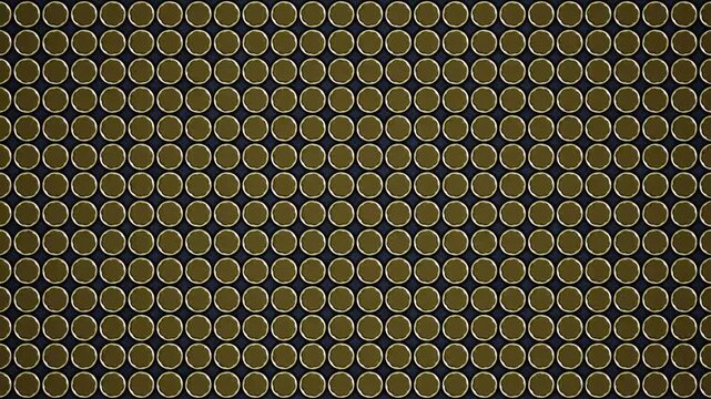Abstract golden circle pattern background texture motion graphics loop