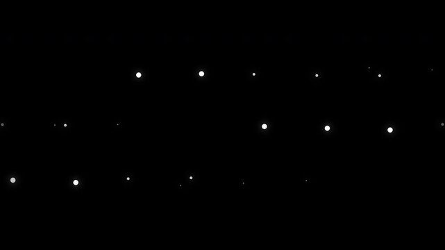 Abstract glowing particles and shapes in motion on black, futuristic digital elements, data flow, technology background