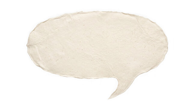 Speech bubble with light beige color isolated on white background isolated on transparent background, illustration