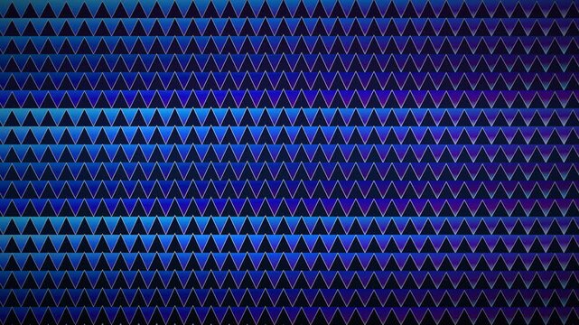 Abstract dark blue geometric triangular pattern background with vibrant shades and glowing light lines