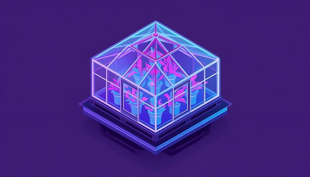  Neon Cyberpunk Greenhouse