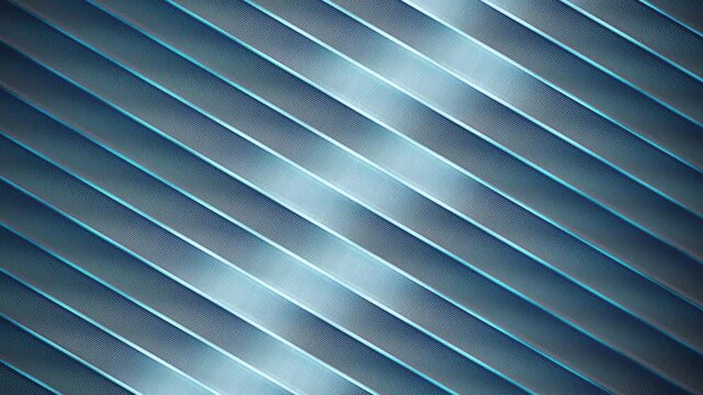 Blue metallic diagonal lines abstract background motion graphics loop