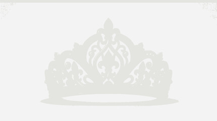 Ornate crown vector illustration with fleur de lis decorative elements © Hafis