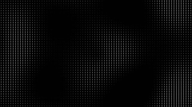 Abstract dark background featuring a vertical grid pattern with glowing white lines and subtle geometric shadows
