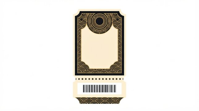 This ticket grants admission to concert and sports events in a vibrant location. It features a unique design and barcode for entry.
