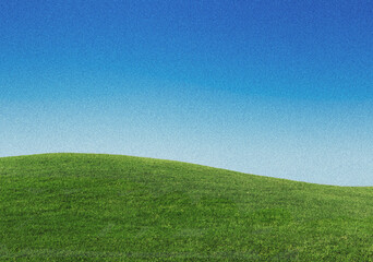 Obraz premium Grainy grass field landscape background