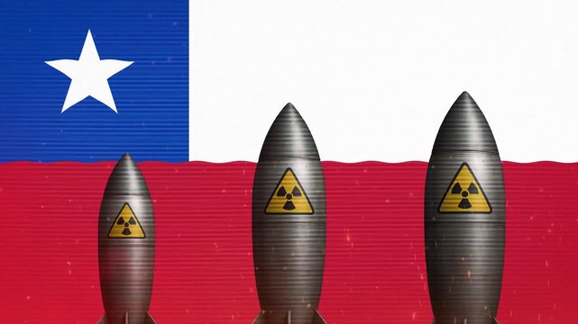 Nuclear Missiles Rising in Front of the Somali Flag 4K Animation