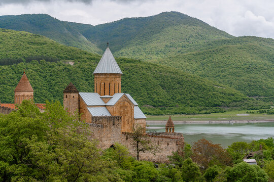 Gergeti Trinity Church in the mountains of Kazbegi, Georgia