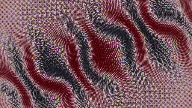 Halftone pattern background animation with rippling wave motion loop