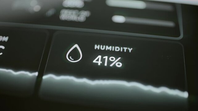 Humidity monitor holds precise reading at 41 percent