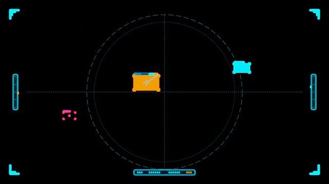 AI Computer Vision Multi Target Tracking HUD with real time bounding boxes and motion vectors