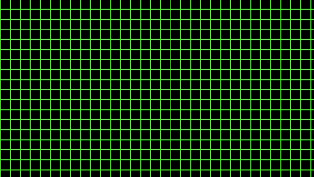 reen Grid Pattern on Dark Background