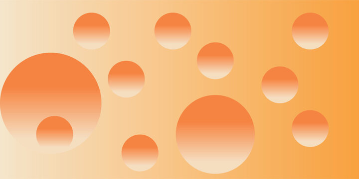 Abstract orange background with circles. Suit for banner, web, brochure, pamflet and presentation