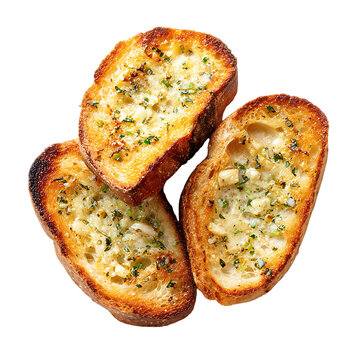 Perfectly toasted garlic bread with even browning