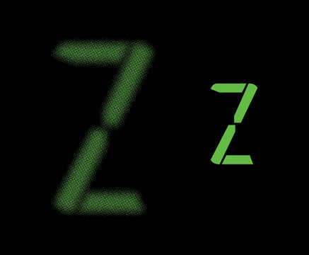 Digital Neon Glossy and blurry font