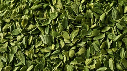 Obraz premium A Close Up of Dehydrated Scallion Flakes Tiled Perfectly for a Fresh Food Cooking Texture Background