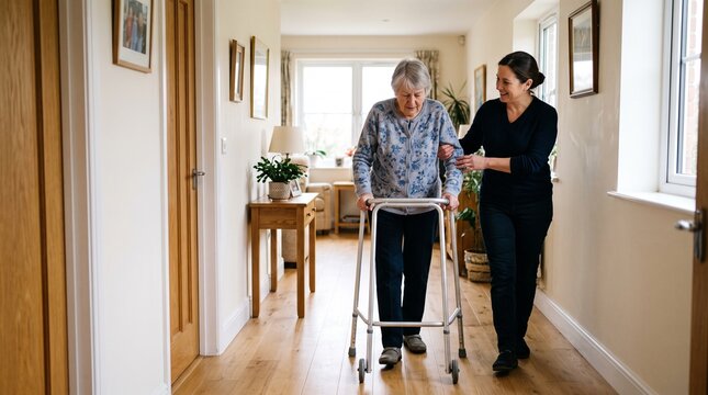  Senior Mobility Support During Indoor Walking
