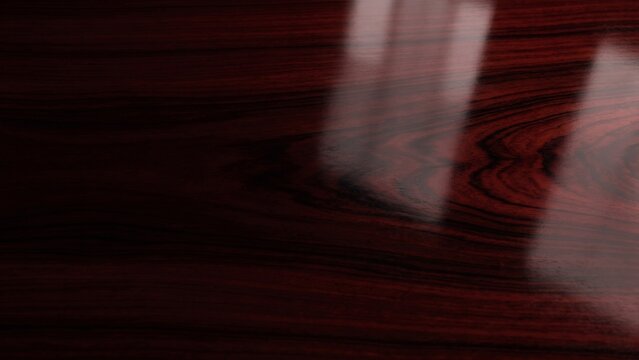 Luxury polished dark rosewood background with glossy high-key reflections