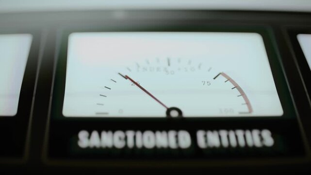 Sanctioned entities gauge measures screening exposure