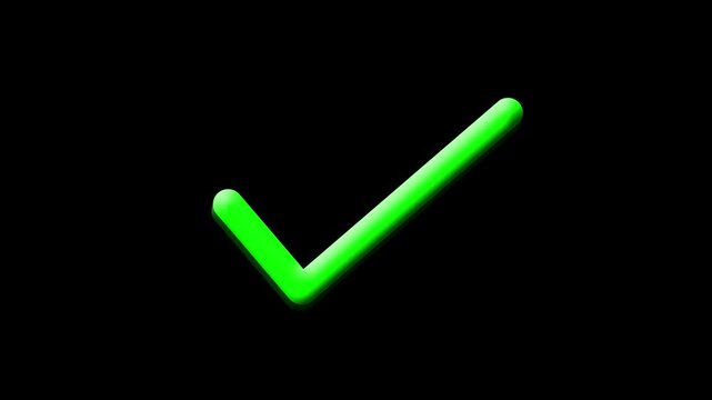 Bright green check mark background represents success, approval, completion verification. apps, websites, task completion, payment confirmation, quality checks, secure access and interface animations.
