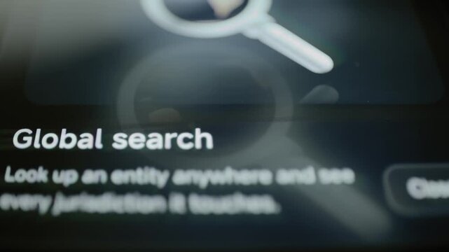 Global entity search opens jurisdiction lookup tool