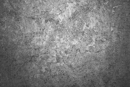 Vector black diagonal etched lines with distressed grunge texture. Vignette effect with hatching, faded  monochrome background.
